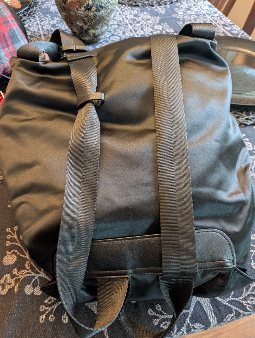 Large Satin Backpack - Picture 2 of 3